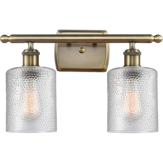 Innovations Lighting  516-2W-AB-G112-LED Ballston Cobbleskill Bathroom Vanity Light Antique Brass