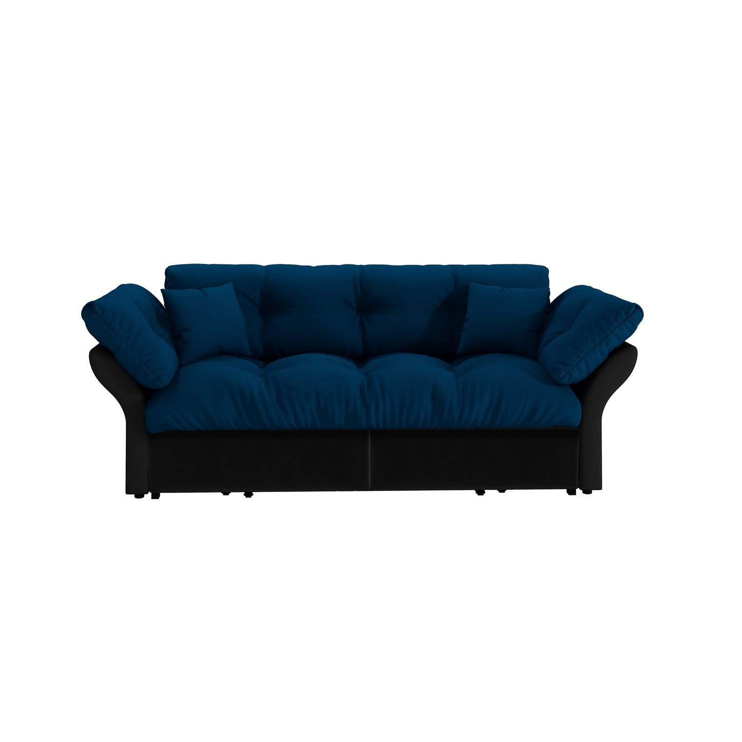 Bybafun Blue Casual Polyester Sofa bed