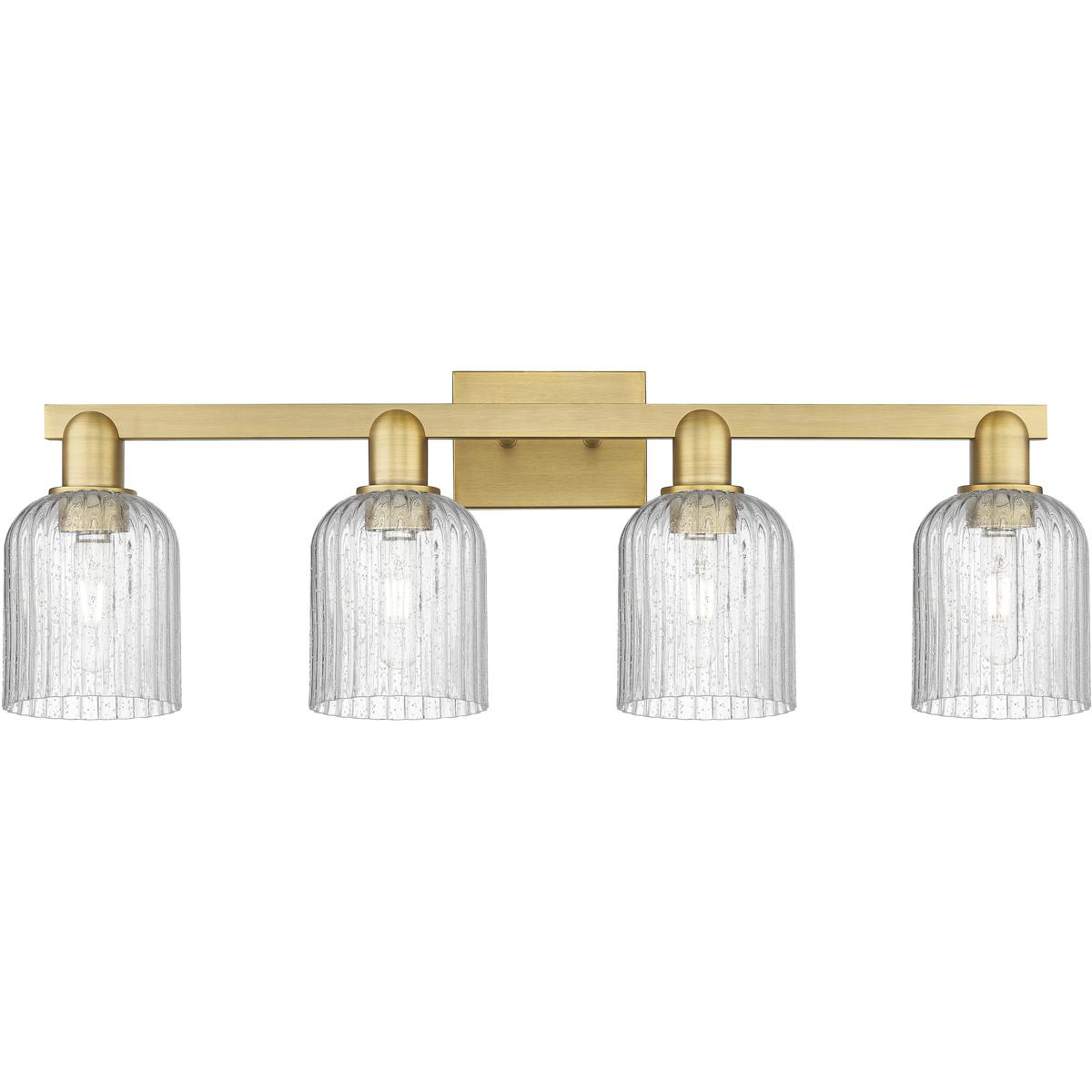 Innovations Lighting  716-4W-BB-G559-5SDY Bridal Veil Bathroom Vanity Light Brushed Brass
