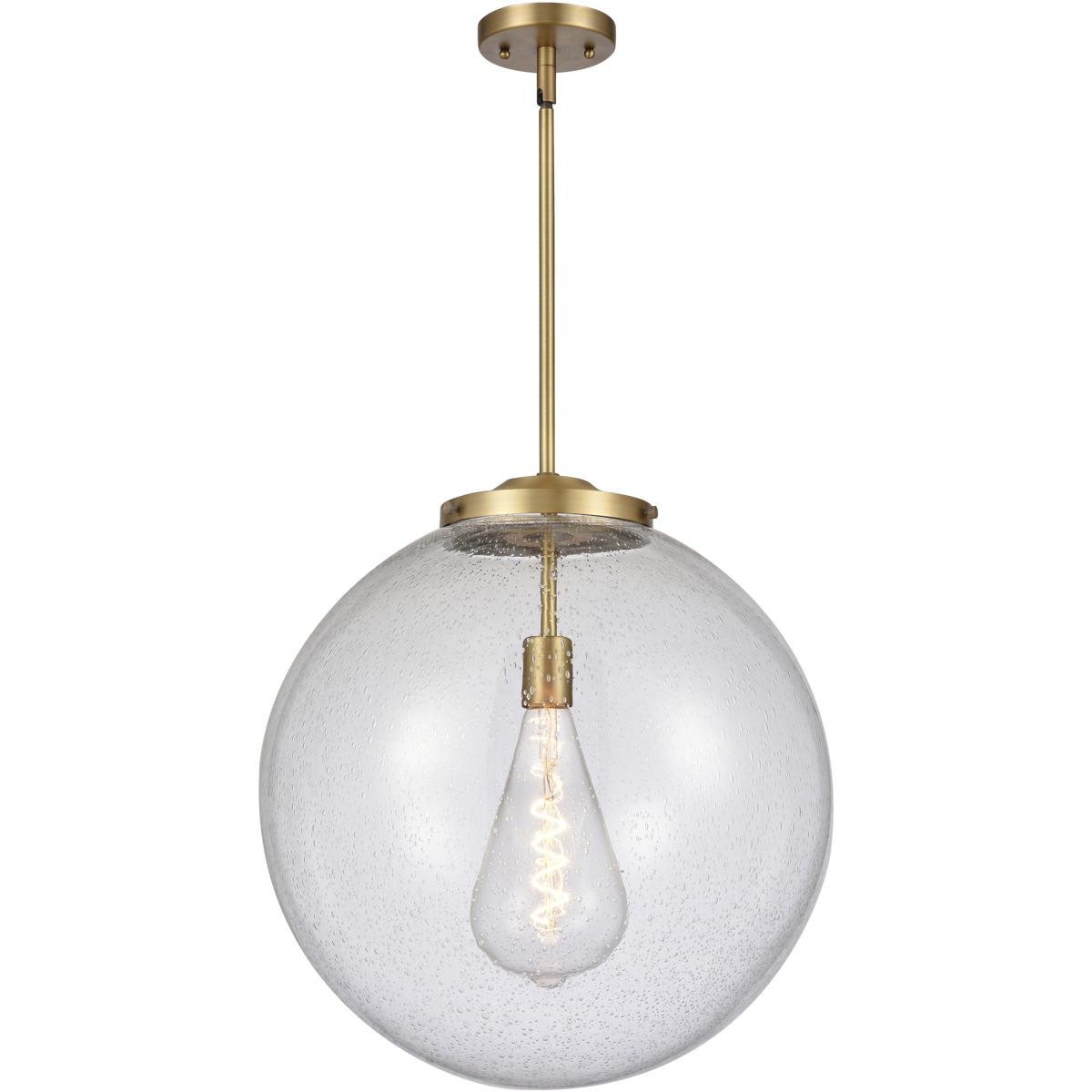 Innovations Lighting  221-1S-BB-G204-18 Franklin Restoration Beacon Pendant Brushed Brass