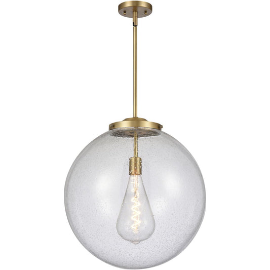 Innovations Lighting  221-1S-BB-G204-18 Franklin Restoration Beacon Pendant Brushed Brass