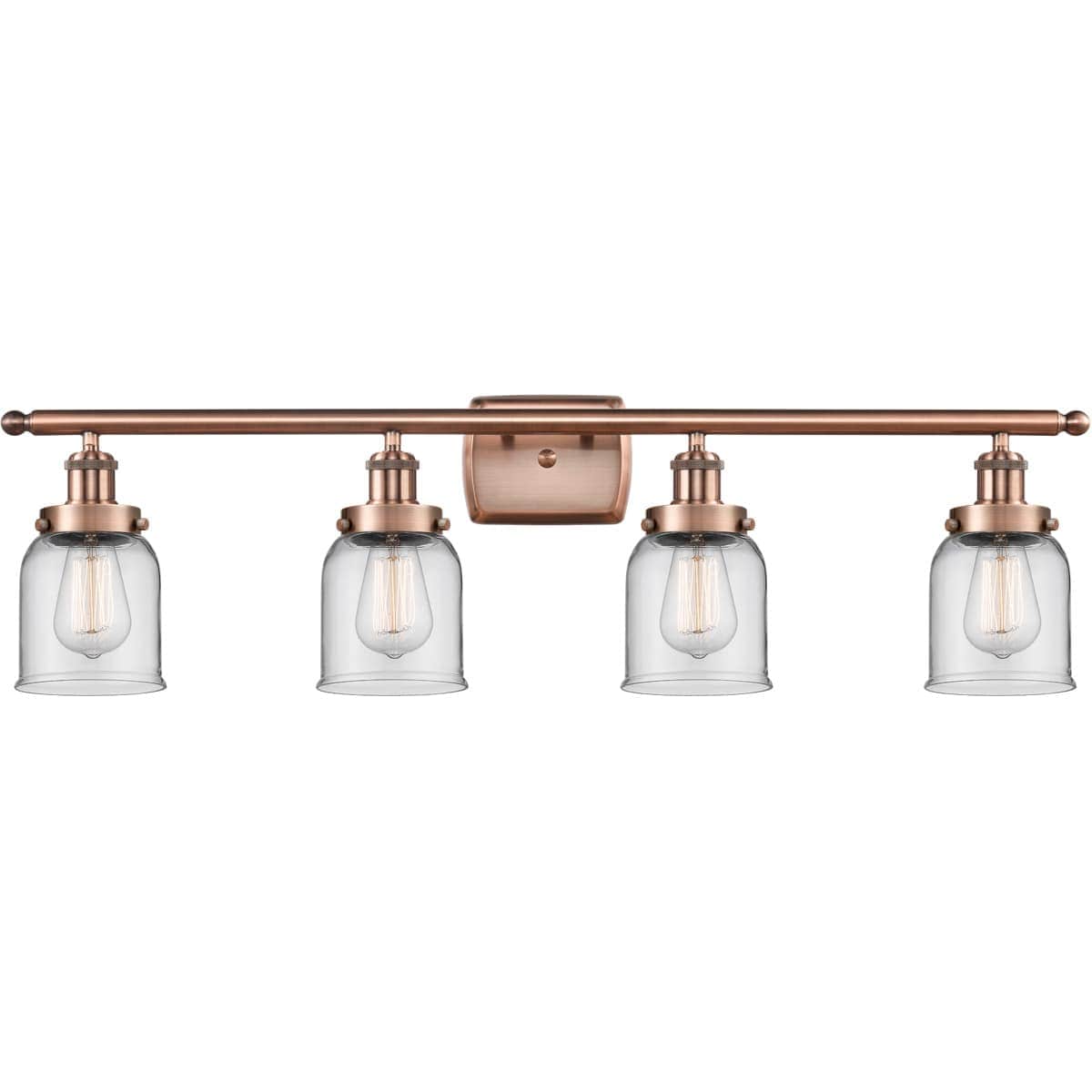 Innovations Lighting  916-4W-AC-G52 Ballston Small Bell Bathroom Vanity Light Antique Copper