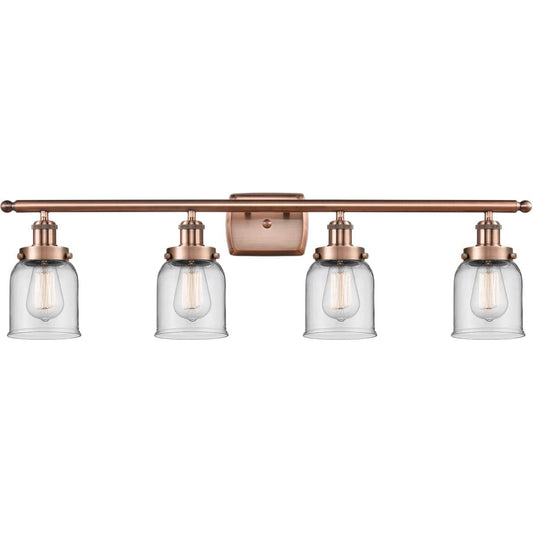 Innovations Lighting  916-4W-AC-G52 Ballston Small Bell Bathroom Vanity Light Antique Copper