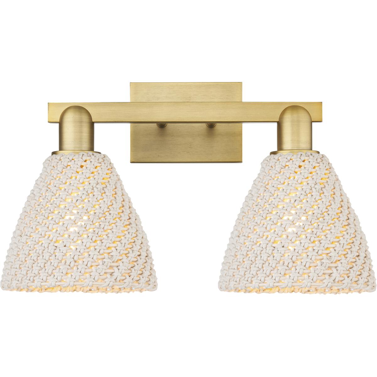 Innovations Lighting  716-2W-BB-NBD-75-NAT Natural Ballston Dome Bathroom Vanity Light Brushed Brass