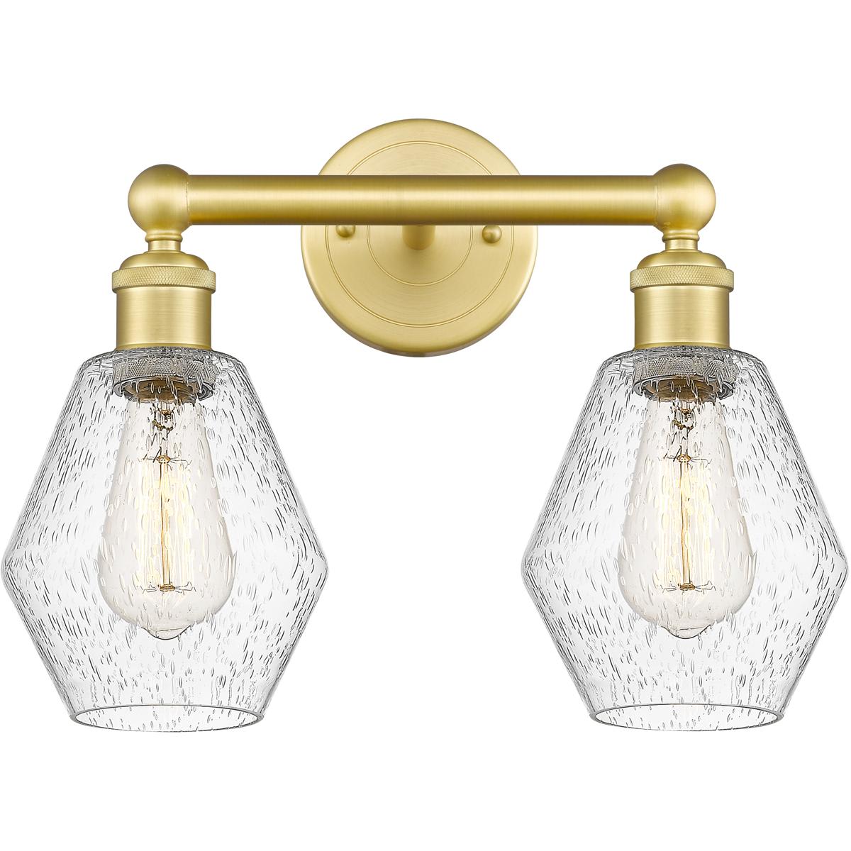 Innovations Lighting  616-2W-SG-G654-6 Cindyrella Bathroom Vanity Light Satin Gold
