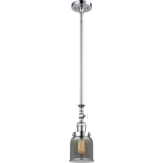 Innovations Lighting  206-PC-G53-LED Franklin Restoration Bell Mini Pendant Polished Chrome