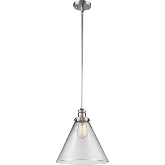 Innovations Lighting  201S-PN-G42-L Franklin Restoration Cone Mini Pendant Polished Nickel