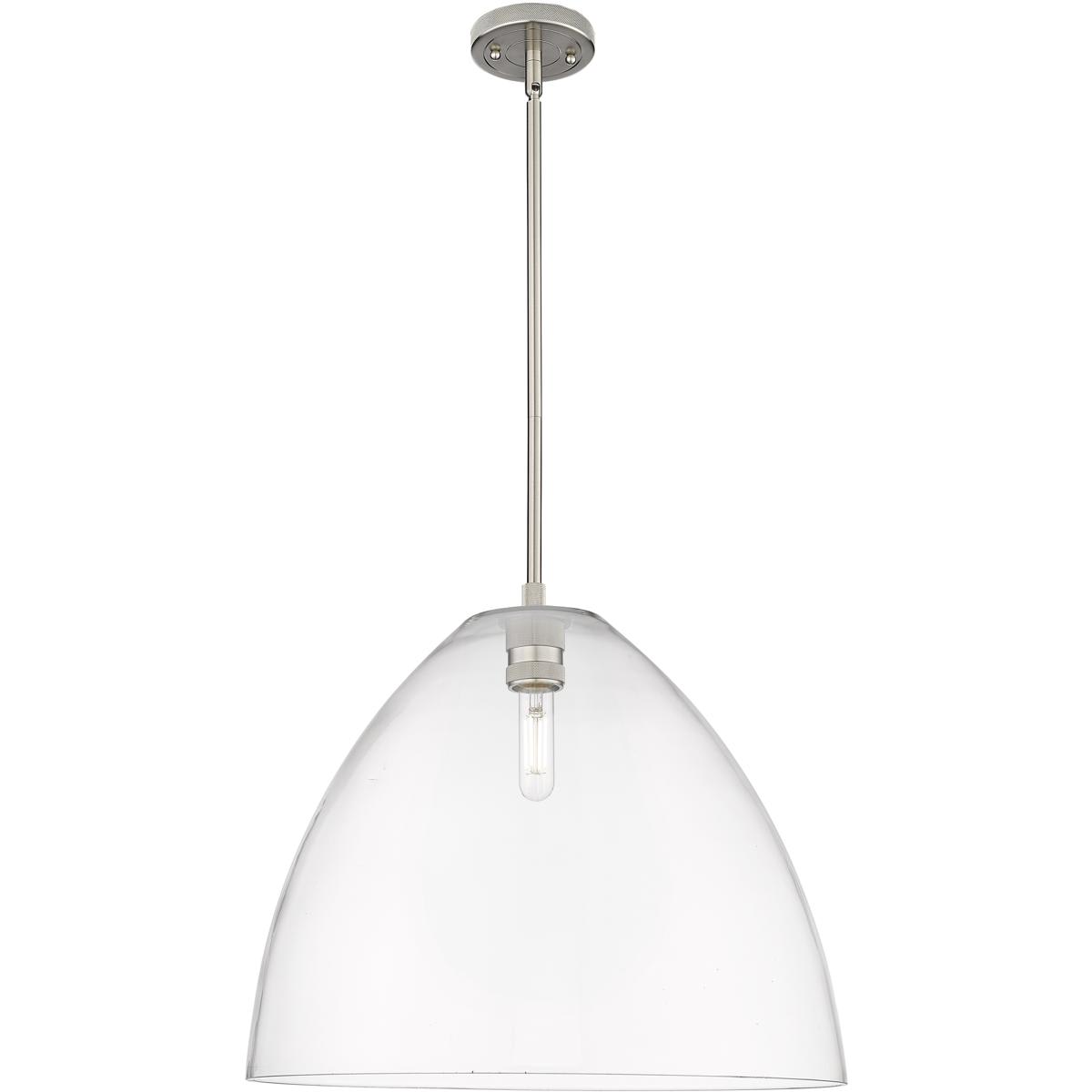 Innovations Lighting  434-1S-SN-GBD-162 Crown Point Pendant Satin Nickel