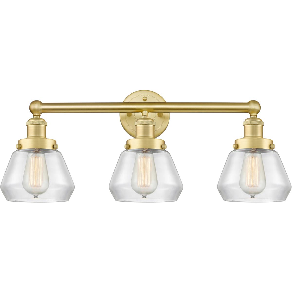 Innovations Lighting  616-3W-SG-G172 Fulton Bathroom Vanity Light Satin Gold