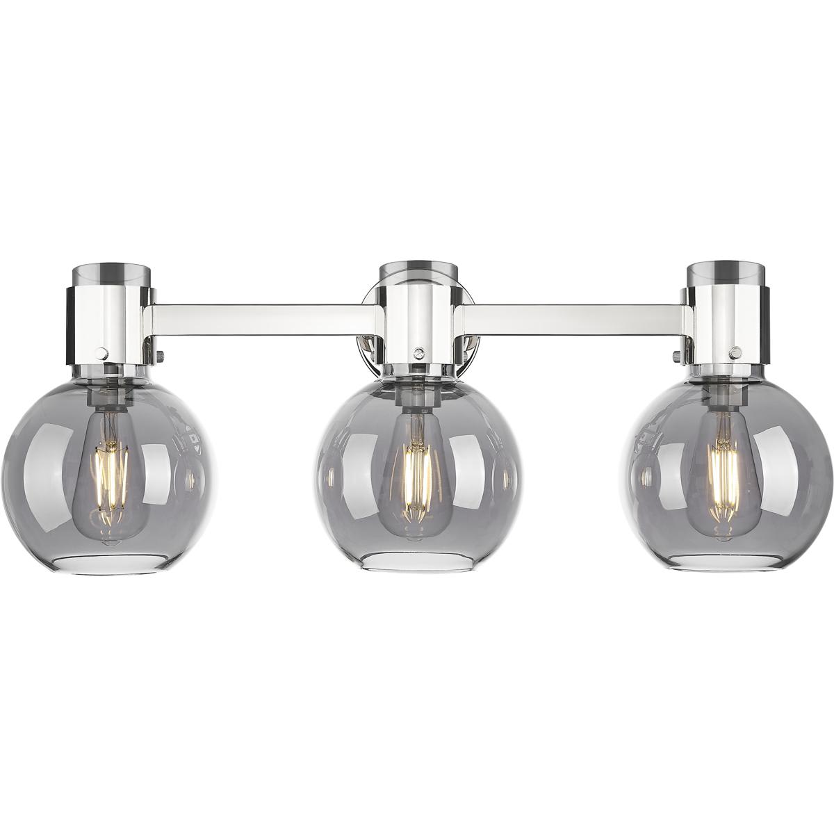 Innovations Lighting  464-3W-PN-G464B-7SM Lawton Sphere Bathroom Vanity Light Polished Nickel