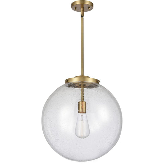 Innovations Lighting  221-1S-BB-G204-16-LED Franklin Restoration Beacon Pendant Brushed Brass