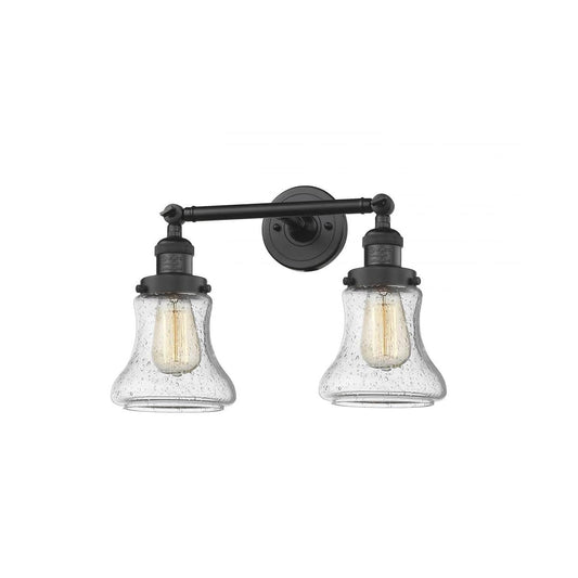 Innovations Lighting  208-BK-G194 Franklin Restoration Bellmont Bathroom Vanity Light Matte Black