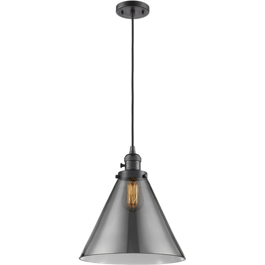 Innovations Lighting  201CSW-OB-G43-L Franklin Restoration Cone Mini Pendant Oil Rubbed Bronze