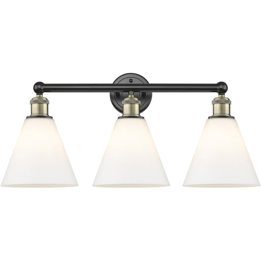 Innovations Lighting  616-3W-BAB-GBC-81 Berkshire Bathroom Vanity Light Black Antique Brass