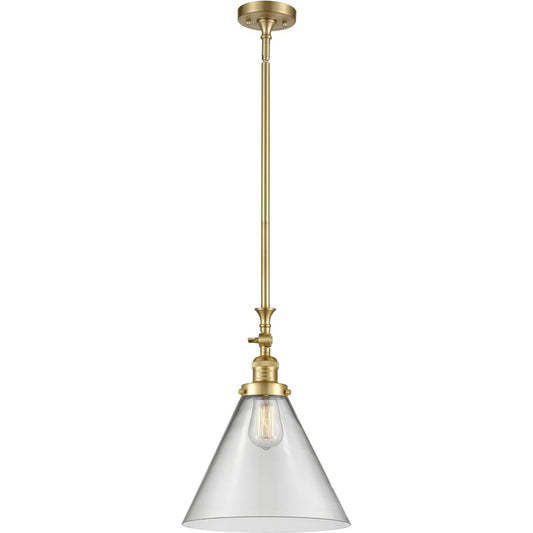 Innovations Lighting  206-SG-G42-L-LED Franklin Restoration Cone Mini Pendant Satin Gold
