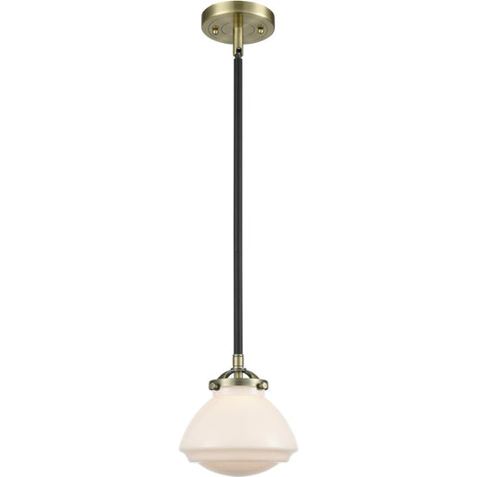 Innovations Lighting  284-1S-BAB-G321 Nouveau Olean Mini Pendant Black Antique Brass