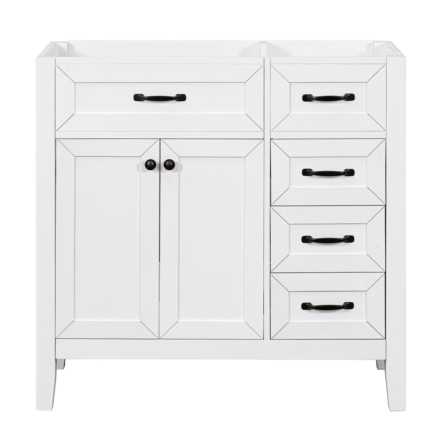 CASAINC 36-in White Bathroom Vanity Base Cabinet without Top (Assembly Required)