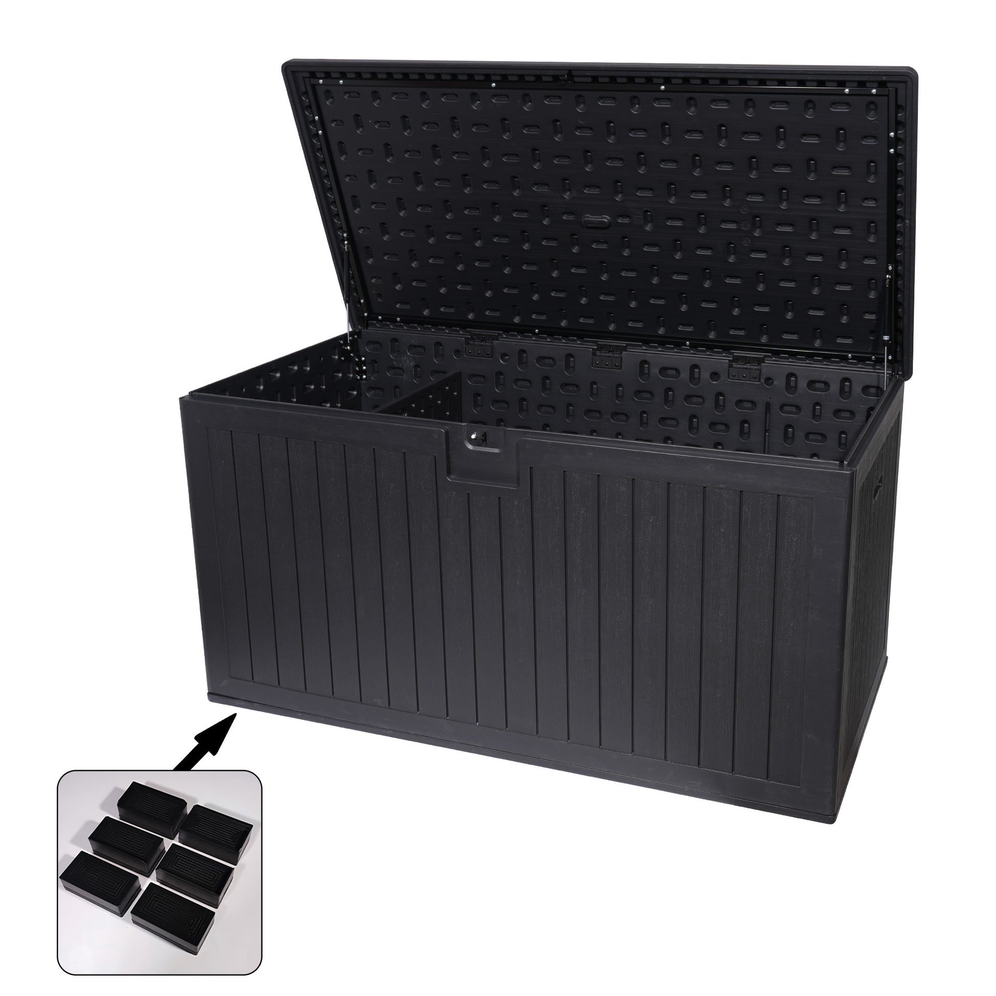 Poinic Black Outdoor Storage