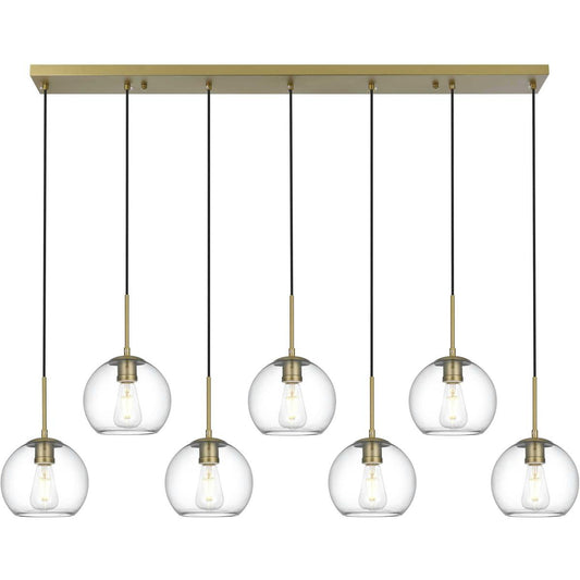 Elegant Lighting Living District LD2230SG Baxter Linear Pendant Ceiling Light