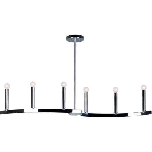 Forte Lighting  7175-06-05 Wyatt Island Light Chrome