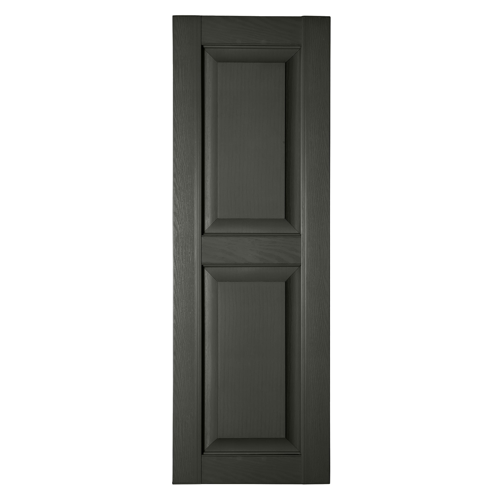 RELIABILT 16.25-in W x 82-in H Dark Gray Raised panel Polypropylene Exterior Shutters ( 2 -Pack )