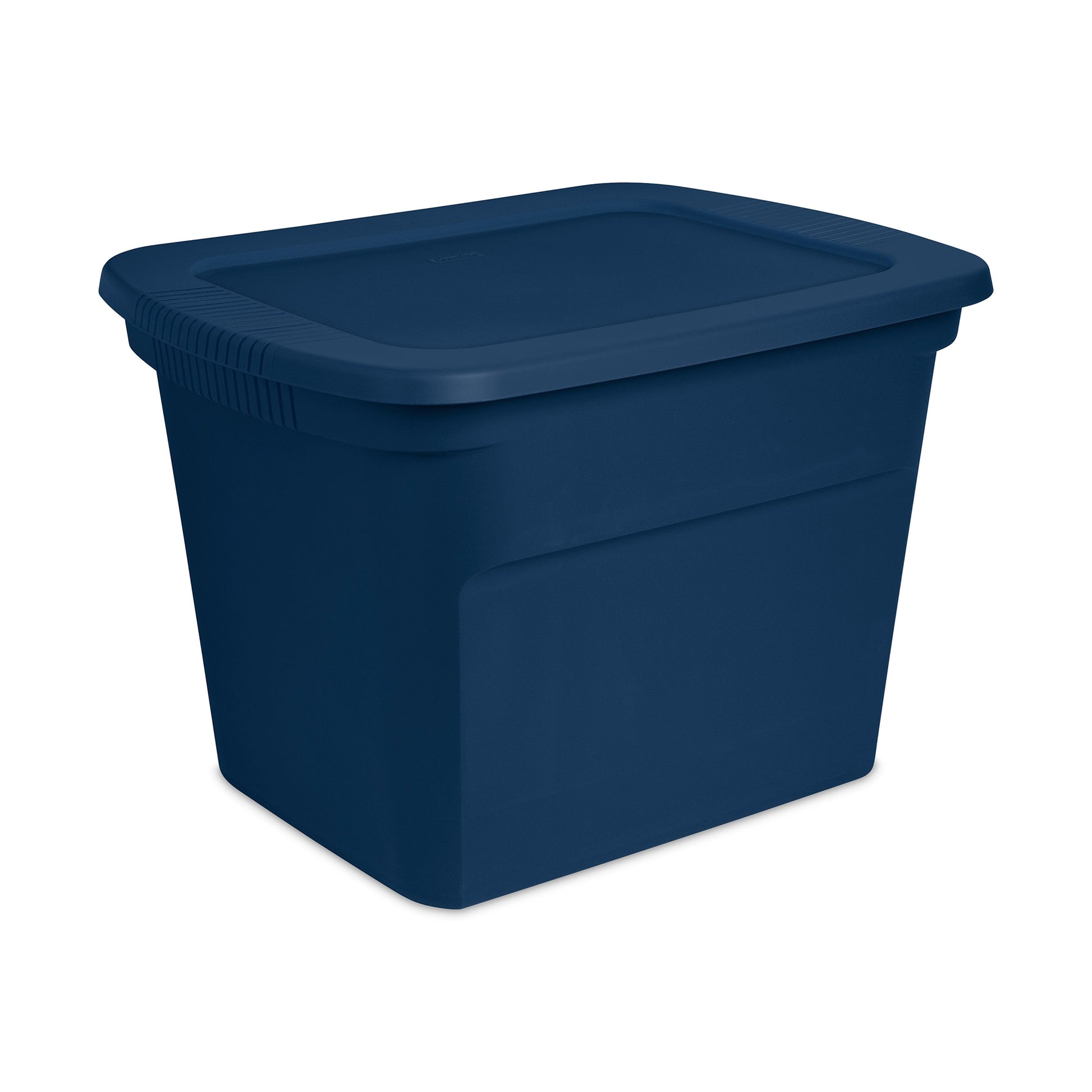 Sterilite  Classic Lidded Stackable 18 Gal Storage Tote Container Blue 24 Pack