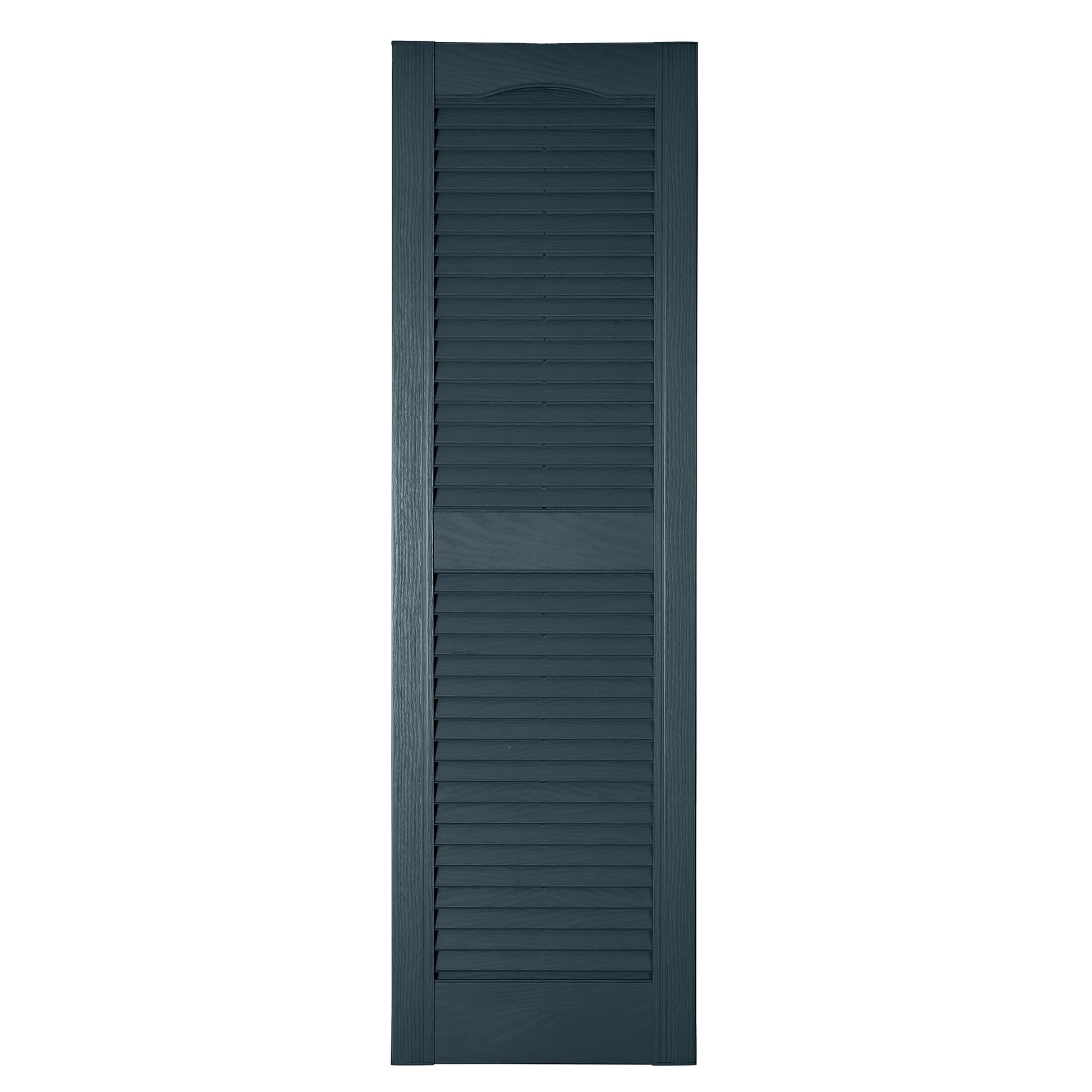 RELIABILT 14.5-in W x 84-in H Bedford Blue Louvered Polypropylene Exterior Shutters ( 2 -Pack )