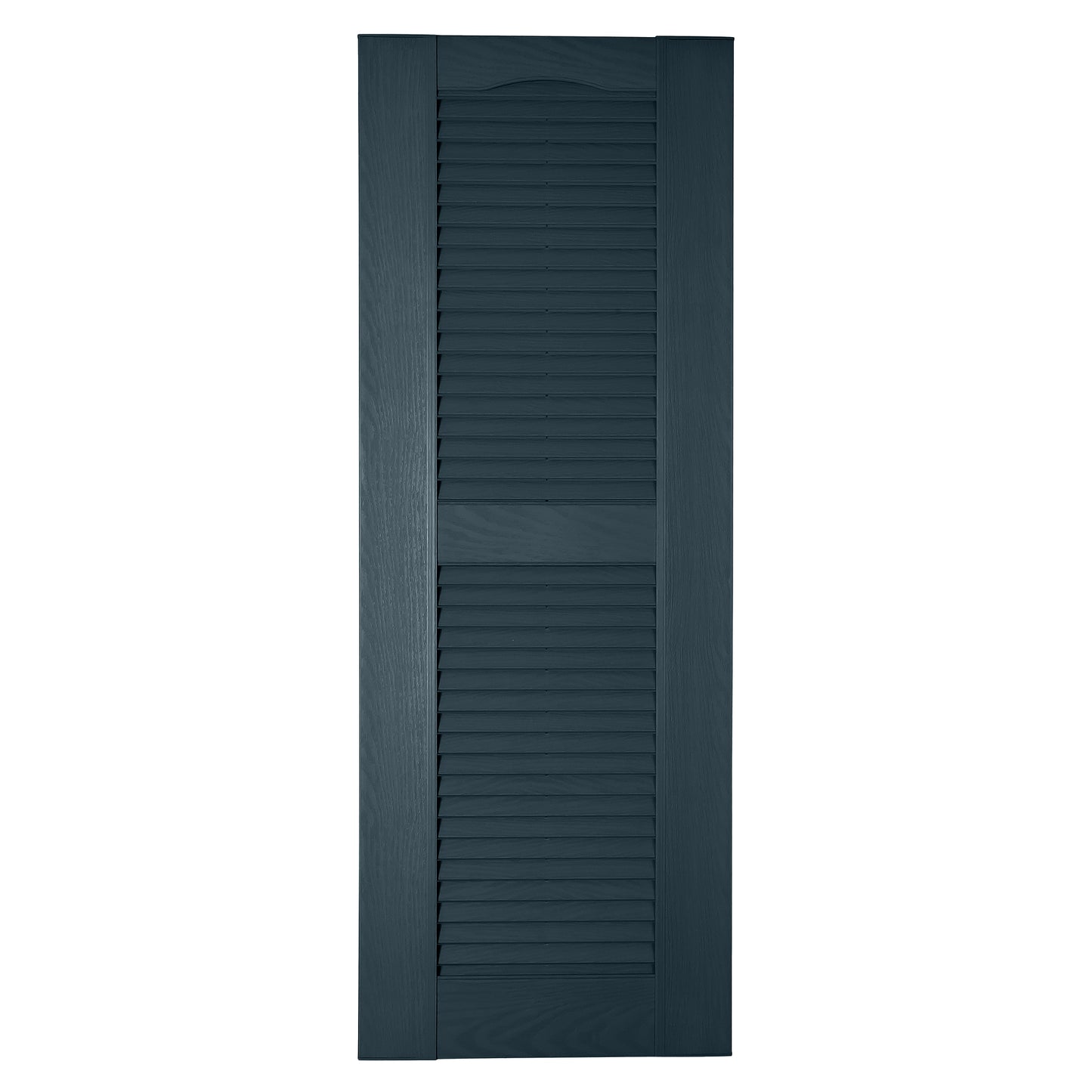 RELIABILT 17.75-in W x 78-in H Bedford Blue Louvered Polypropylene Exterior Shutters ( 2 -Pack )