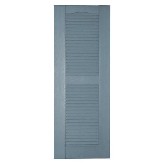 RELIABILT 17.75-in W x 76-in H Colonial Blue Louvered Polypropylene Exterior Shutters ( 2 -Pack )