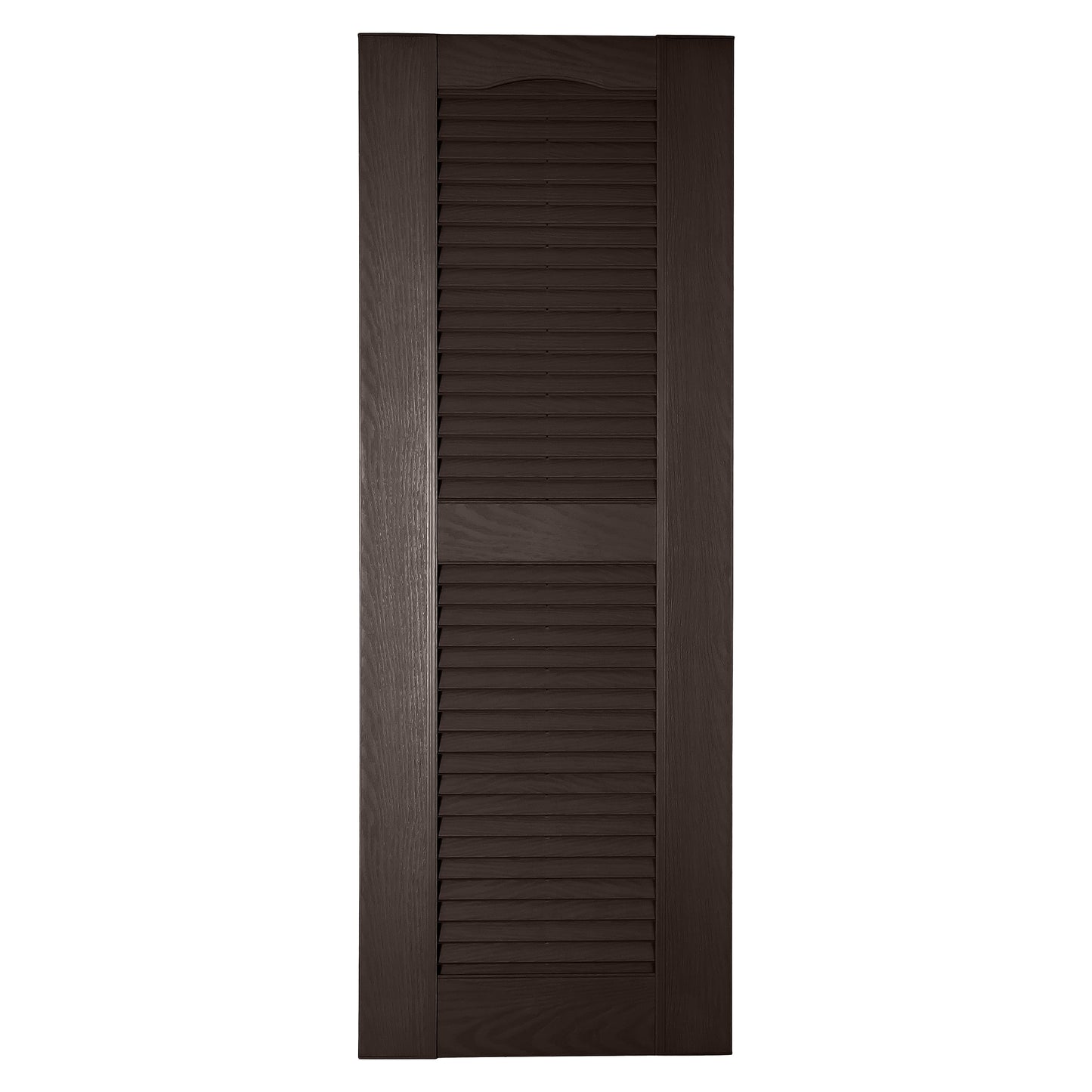 RELIABILT 17.75-in W x 84-in H Sienna Brown Louvered Polypropylene Exterior Shutters ( 2 -Pack )