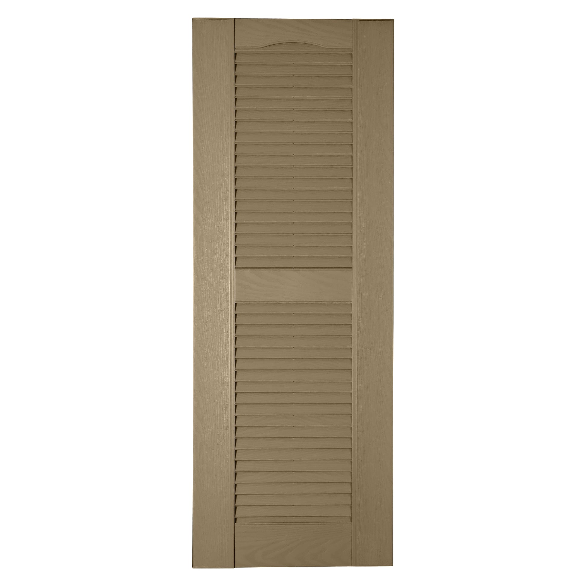 RELIABILT 17.75-in W x 76-in H Potters Clay Louvered Exterior Shutters ( 2 -Pack )