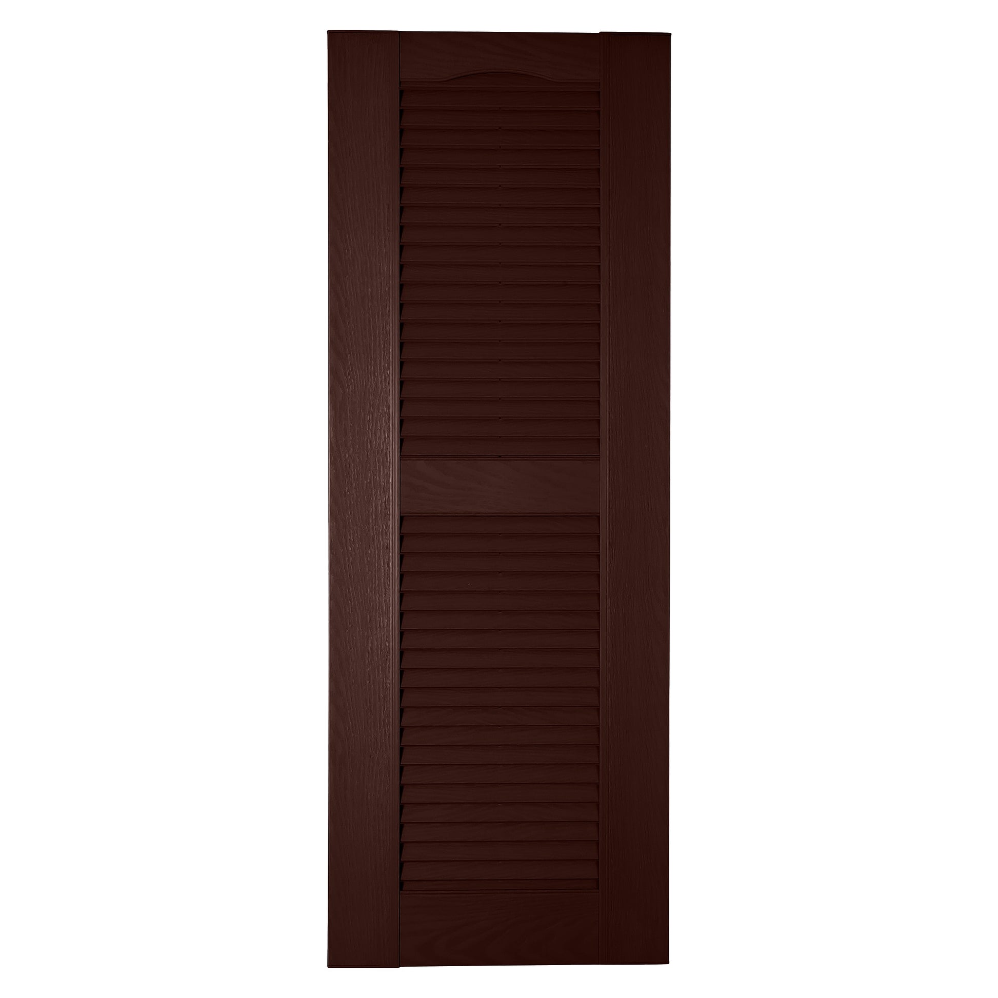 RELIABILT 17.75-in W x 78-in H Burgundy Louvered Polypropylene Exterior Shutters ( 2 -Pack )