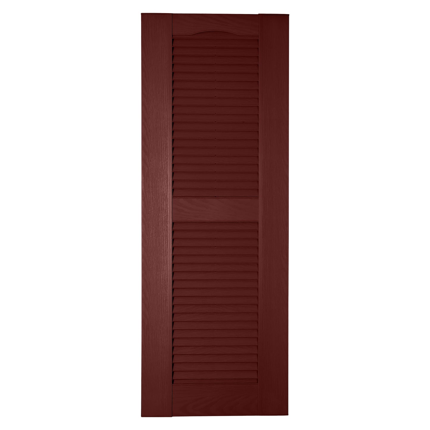 RELIABILT 17.75-in W x 82-in H Cranberry Louvered Polypropylene Exterior Shutters ( 2 -Pack )