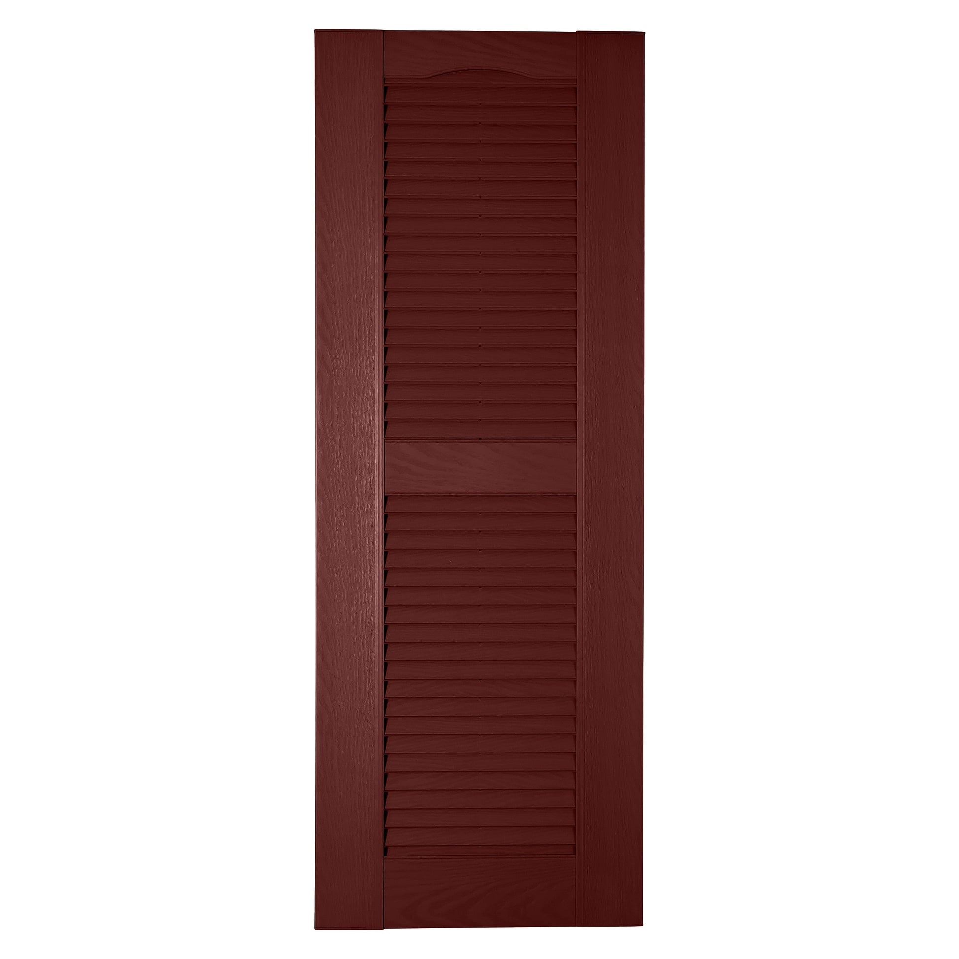RELIABILT 17.75-in W x 82-in H Cranberry Louvered Polypropylene Exterior Shutters ( 2 -Pack )