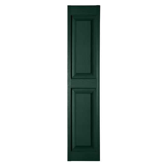 RELIABILT 10-in W x 81-in H Pine Green Raised panel Polypropylene Exterior Shutters ( 2 -Pack )