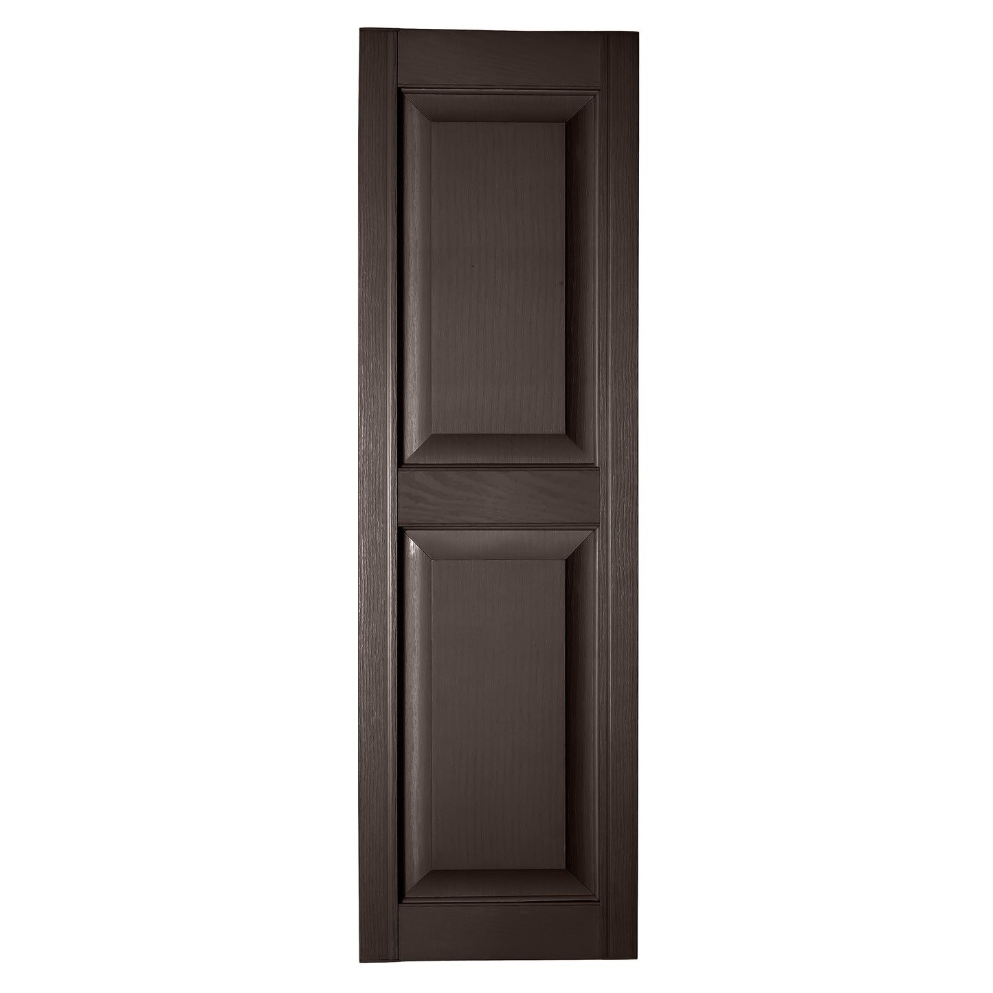 RELIABILT 14.5-in W x 84-in H Sienna Brown Raised panel Polypropylene Exterior Shutters ( 2 -Pack )