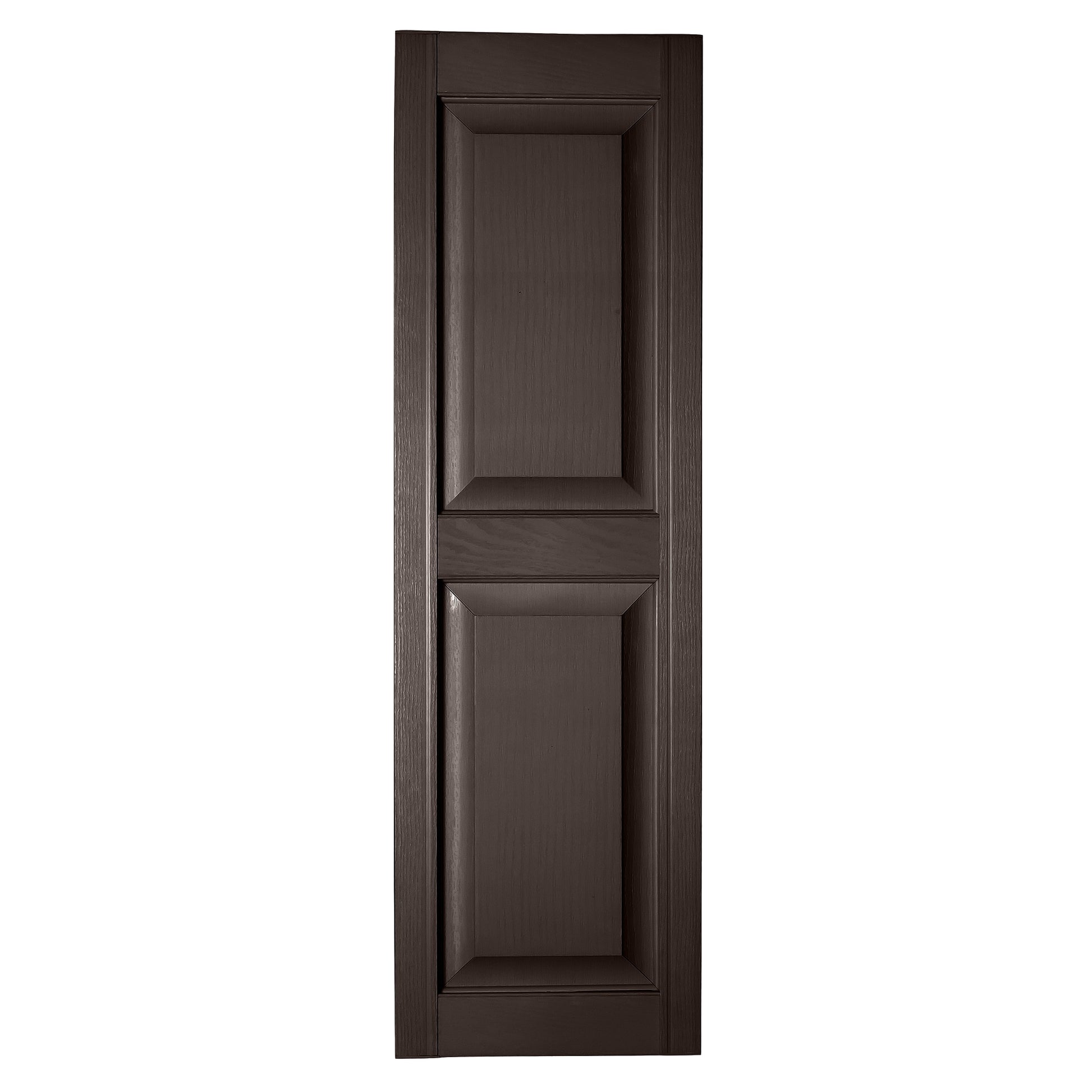 RELIABILT 14.5-in W x 84-in H Sienna Brown Raised panel Polypropylene Exterior Shutters ( 2 -Pack )