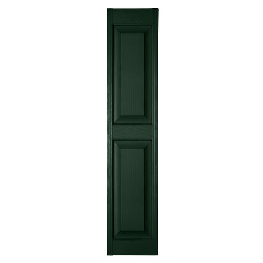 RELIABILT 10-in W x 84-in H Heritage Green Raised panel Polypropylene Exterior Shutters ( 2 -Pack )