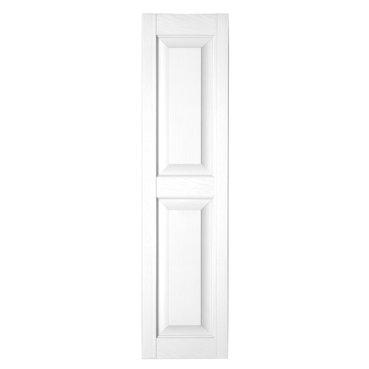 RELIABILT 12-in W x 81-in H White Raised panel Polypropylene Exterior Shutters ( 2 -Pack )
