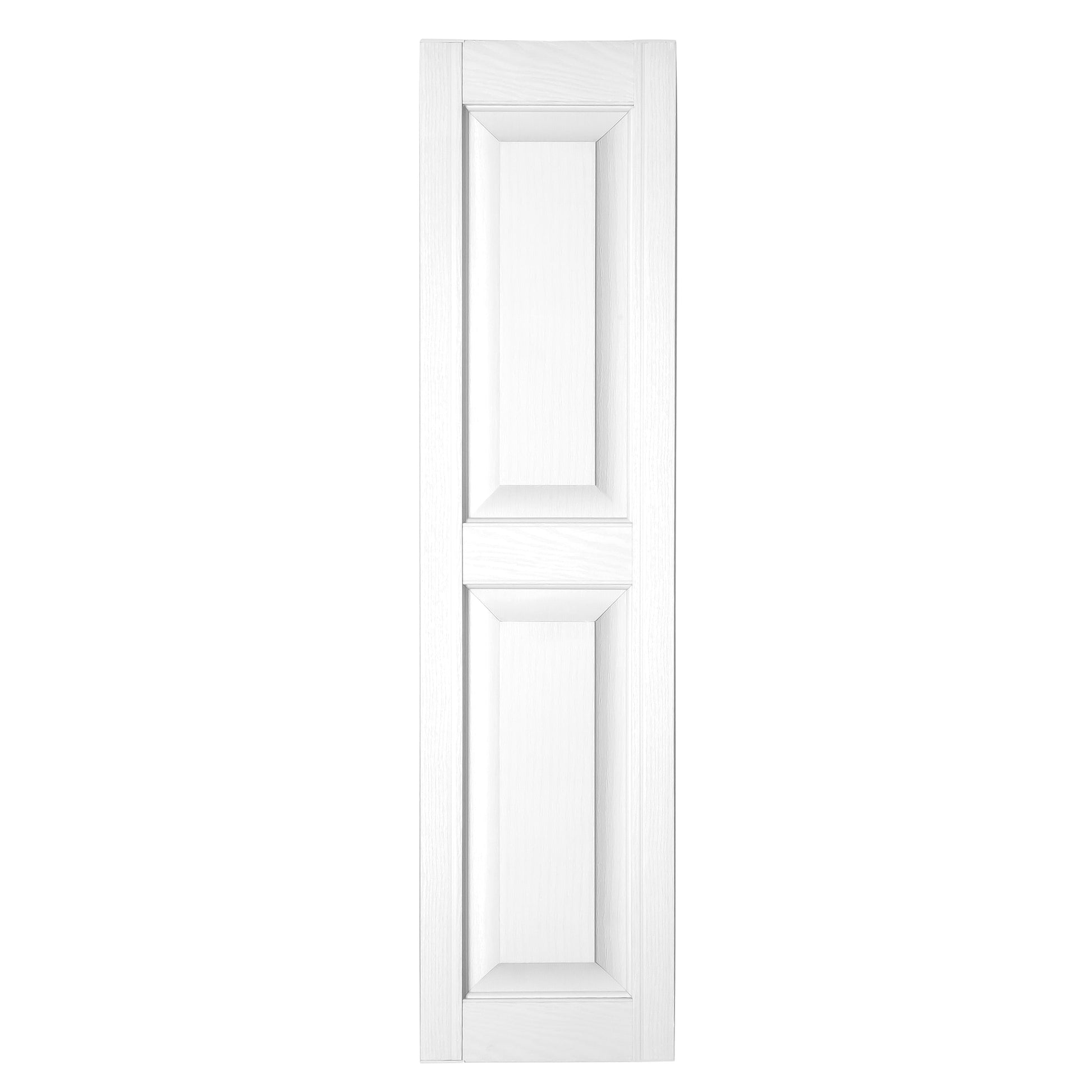 RELIABILT 12-in W x 81-in H White Raised panel Polypropylene Exterior Shutters ( 2 -Pack )