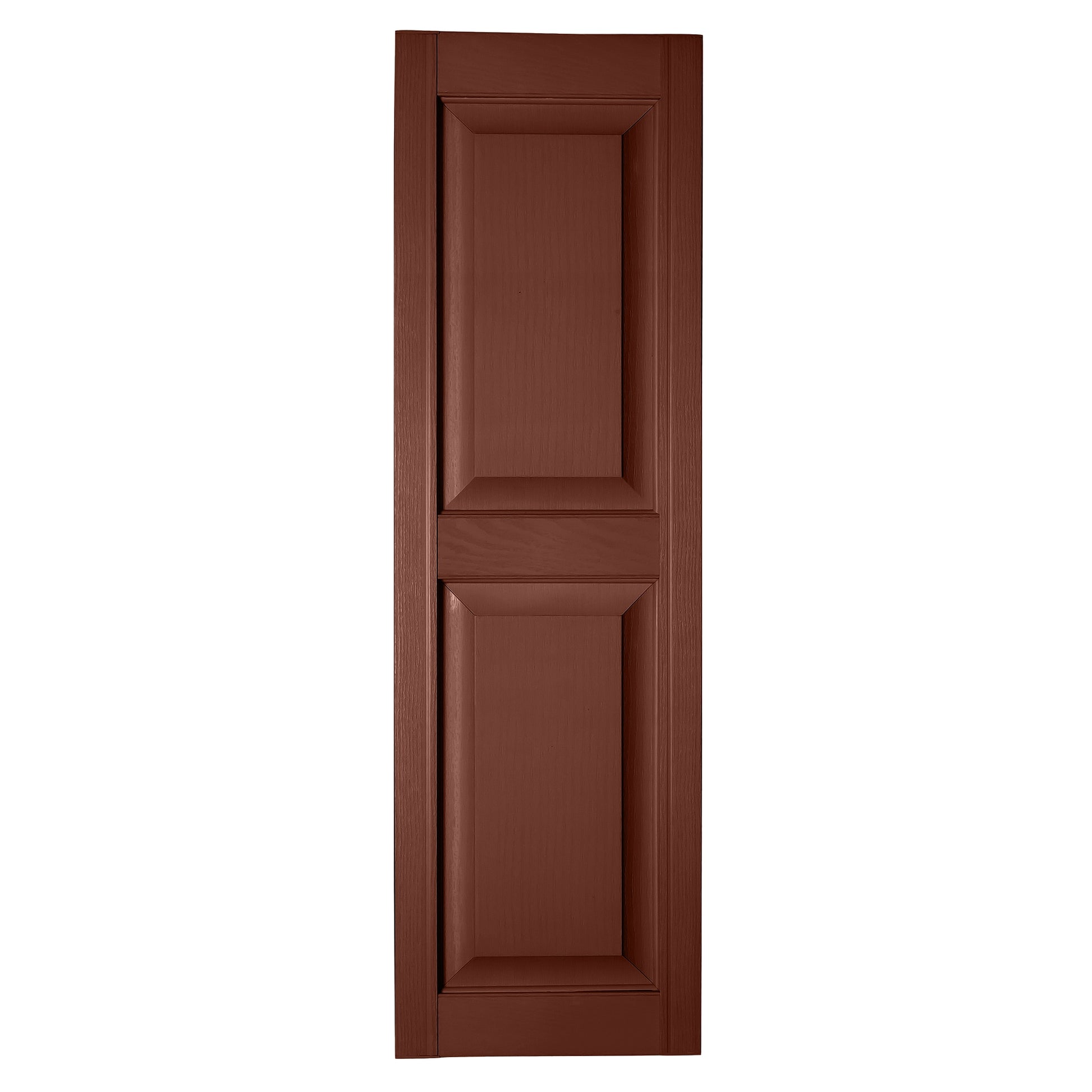 RELIABILT 14.5-in W x 81-in H Brick Red Raised panel Polypropylene Exterior Shutters ( 2 -Pack )