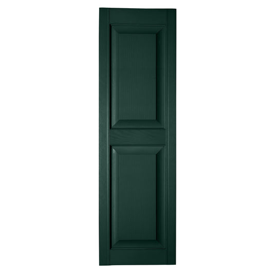 RELIABILT 14.5-in W x 82-in H Pine Green Raised panel Polypropylene Exterior Shutters ( 2 -Pack )