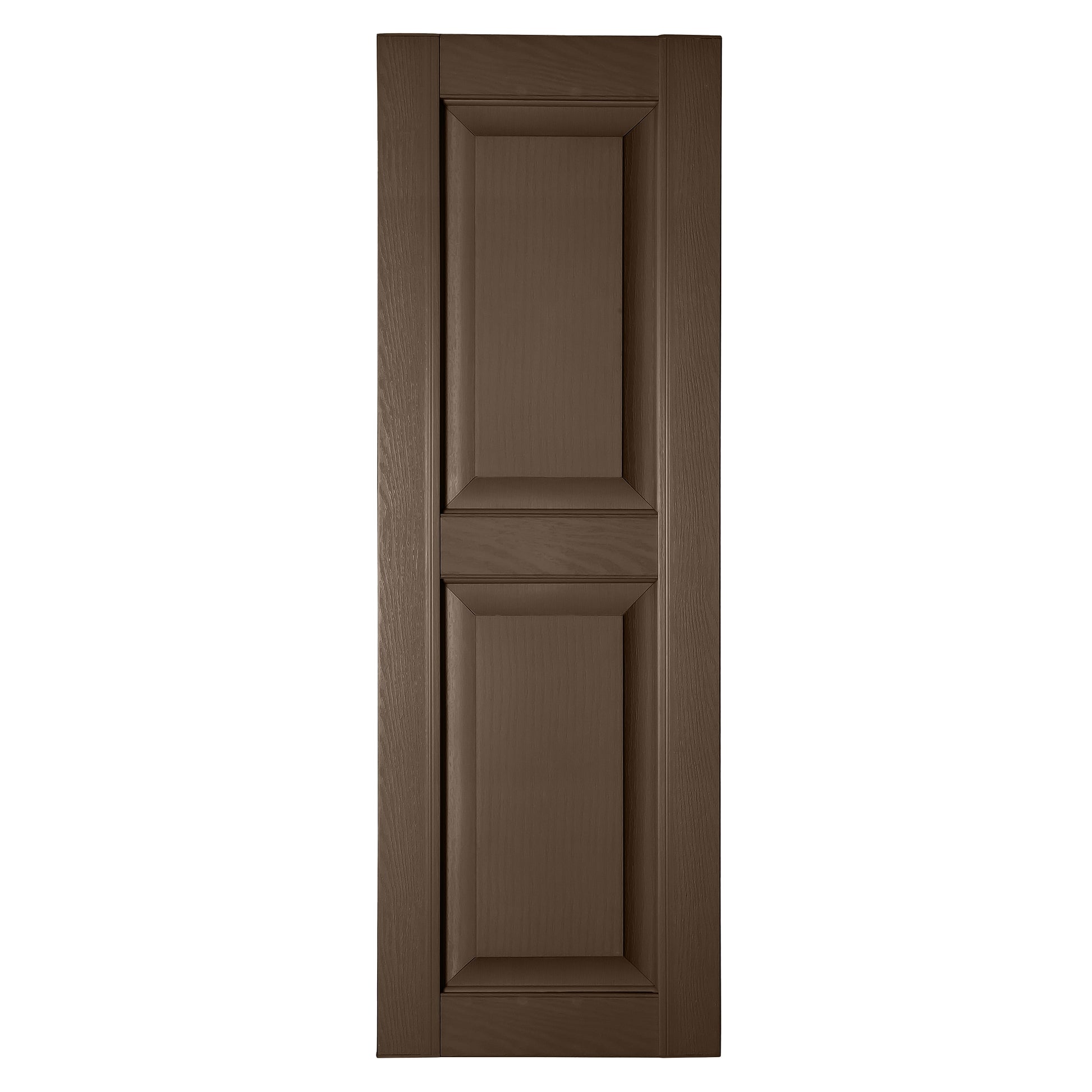 RELIABILT 16.25-in W x 76-in H Bronze Raised panel Polypropylene Exterior Shutters ( 2 -Pack )