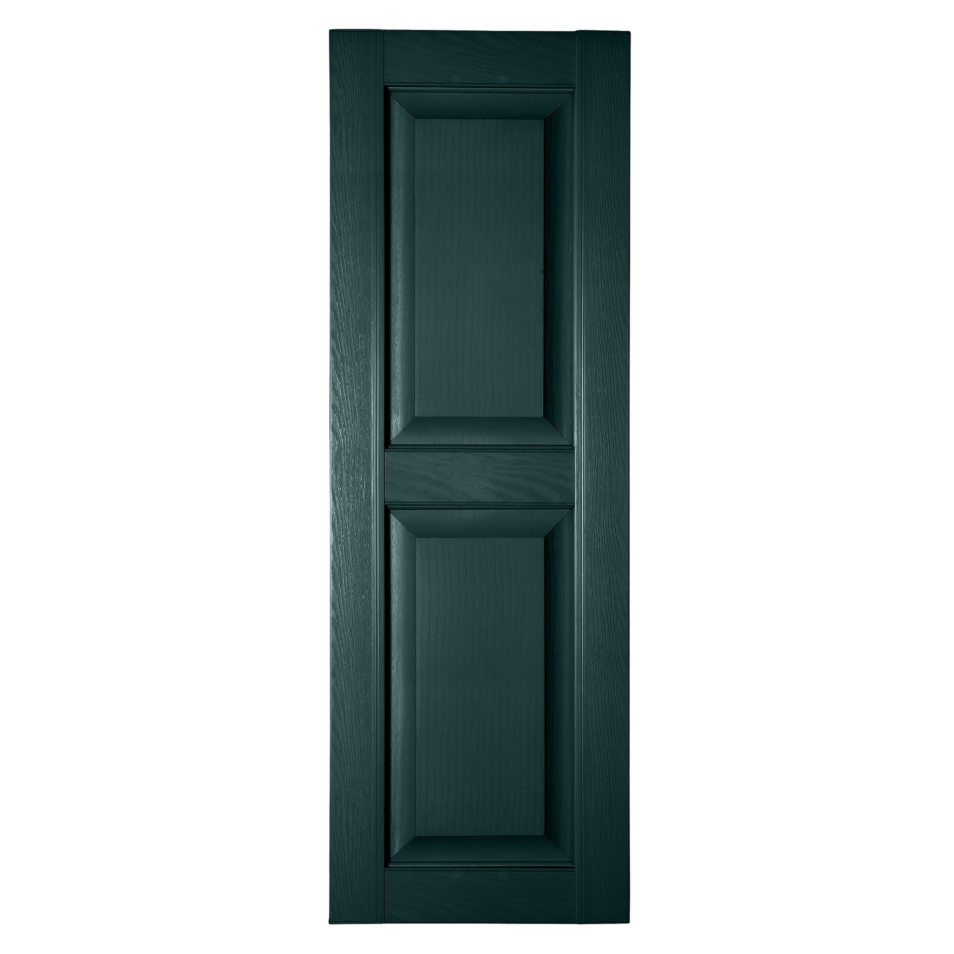 RELIABILT 16.25-in W x 84-in H Ebony Green Raised panel Polypropylene Exterior Shutters ( 2 -Pack )