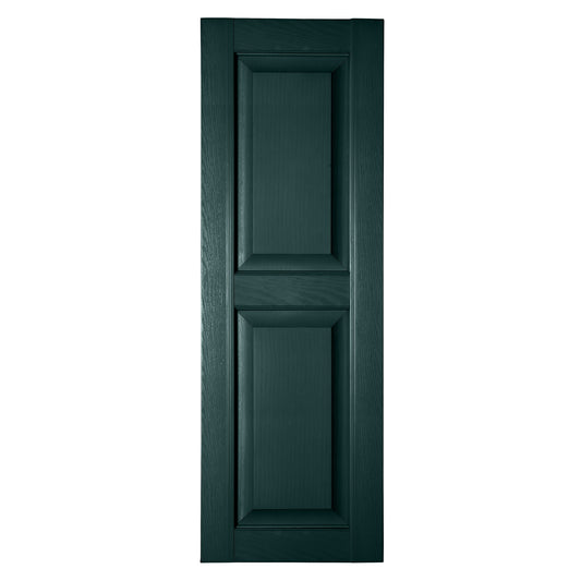 RELIABILT 16.25-in W x 84-in H Ebony Green Raised panel Polypropylene Exterior Shutters ( 2 -Pack )