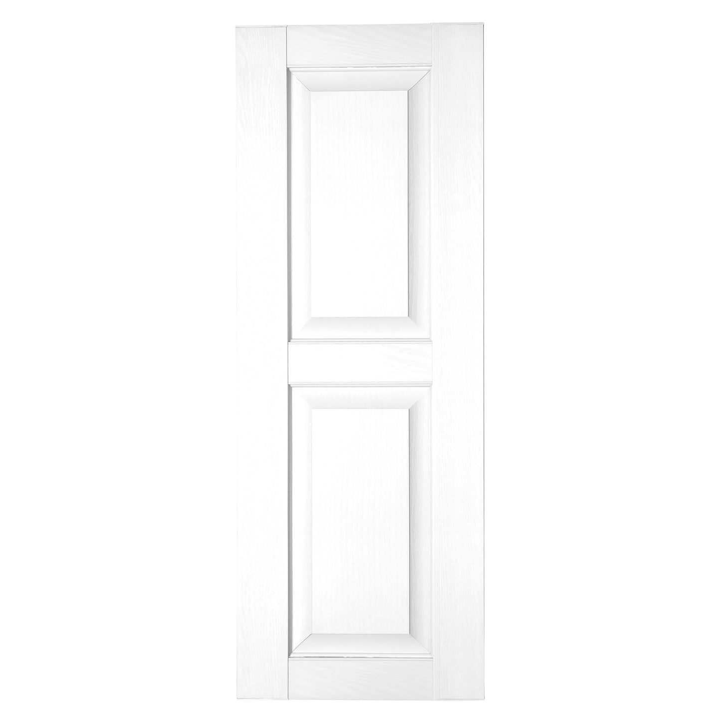 RELIABILT 17.75-in W x 79-in H White Raised panel Polypropylene Exterior Shutters ( 2 -Pack )