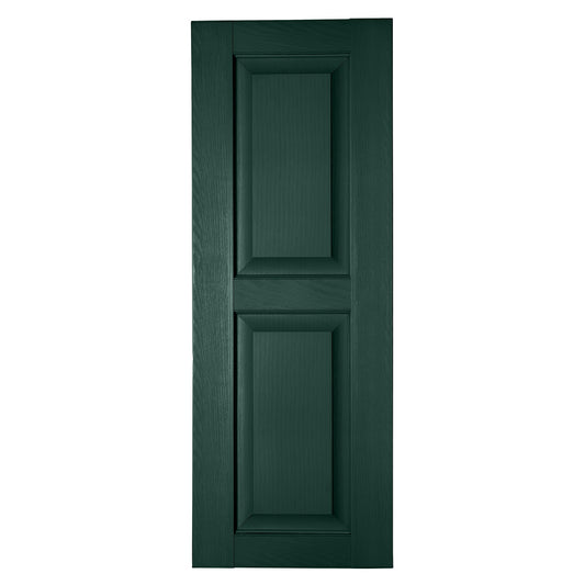 RELIABILT 17.75-in W x 80-in H Pine Green Raised panel Polypropylene Exterior Shutters ( 2 -Pack )