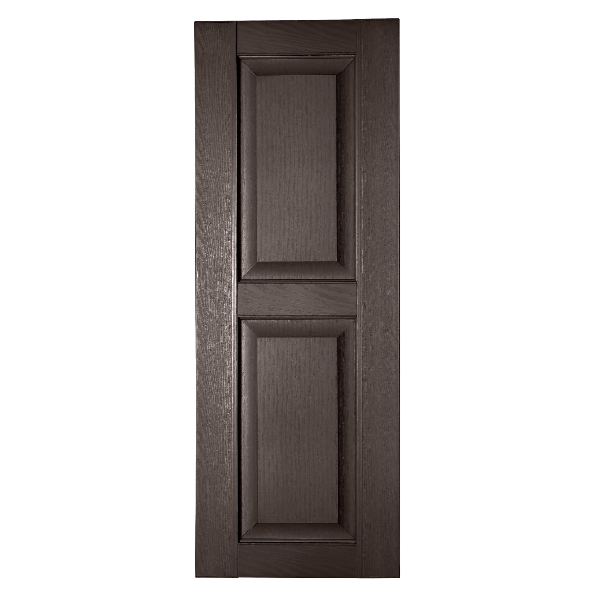RELIABILT 17.75-in W x 83-in H Sienna Brown Raised panel Polypropylene Exterior Shutters ( 2 -Pack )