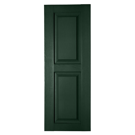 RELIABILT 17.75-in W x 75-in H Heritage Green Raised panel Polypropylene Exterior Shutters ( 2 -Pack )