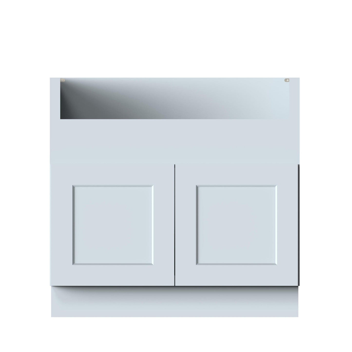 Boyel Living 36in.W x24in.D x34.5in.H DOVE GREY FARMHOUSE SINK CABINET Fully assembled Cabinet With Two HDF Doors